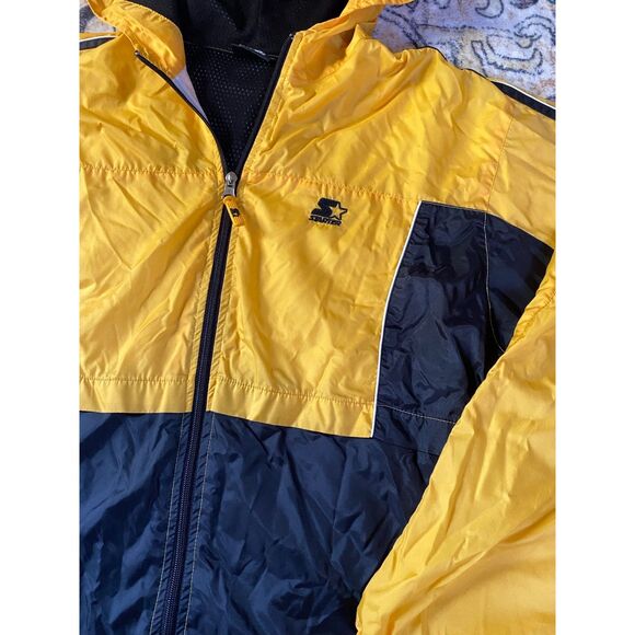 Vintage Starter Jacket Boys youth XL 18  90s Windbreaker Lightweight lined - Picture 4 of 7